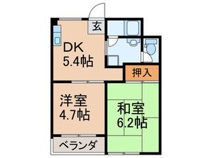 原田マンションの物件間取画像